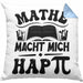 Mathe-Lehrer Kissen mit Füllung 40x40 Geschenkidee Mathe Macht Mit Happy Mathe-Liebhaber Geschenk Geburtstag Weihnachten Mathestudent (Grau) Blau Trendation