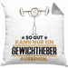 Gewichtheber Geschenk Kissen mit Füllung 40x40 So Gut Kann Nur Ein Gewichtheber Aussehen Geschenkidee (Grau) Grau Trendation