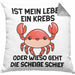 Dank Meme Kissen mit Füllung 40x40 Spruch Internet Meme Geschenkidee Depressionen Ist Mein Leben Ein Krebs Oder Wieso Geht Die SCH Schief? (Grau) Grau Trendation