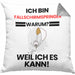 Fallschirmspringer Geschenk Kissen mit Füllung 40x40 Lustiger Spruch Ich Bin Fallschirmspringer Warum Weil Ich Es Kann Geschenkidee Bester Fallschirmspringer Geburtstag (Grau) Grau Trendation