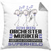 Orchestermusiker Geschenk Kissen mit Füllung 40x40 Ich Bin Orchestermusiker Aber Sag Doch Einfach Superheld Lustige Geschenkdiee für Orchestermusiker (Grau) Grau Trendation