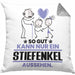 Stiefenkel Geschenk Kissen mit Füllung 40x40 So Gut Kann Nur Ein Stiefenkel Aussehen Geschenkidee (Grau) Grau Trendation