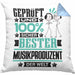 Musikproduzent Geschenk Lustiger Spruch für Musikproduzent Geschenkidee Bester Musikproduzent Der WeltKissen mit Füllung 40x40 (Grau) Blau Trendation