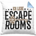 Escape Room Lustige Kissen mit Füllung 40x40 Escape Room Fans Geschenkidee (Grau) Blau Trendation