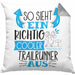 So Sieht Ein Richtig Cooler Trailrunner Aus Kissen mit Füllung 40x40 Geschenk für Trailrunner Geburtstag Geschenkdiee (Grau) Grau Trendation