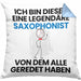 Saxophonist Geschenk Kissen mit Füllung 40x40 Lustige Geschenkidee Geburtstag für Saxophonist Ich Bin Dieser Legendäre Saxophonist Von Dem Alle Geredet Haben (Grau) Blau Trendation