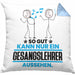 Gesangslehrer Geschenk Kissen mit Füllung 40x40 So Gut Kann Nur Ein Gesangslehrer Aussehen Geschenkidee (Grau) Blau Trendation