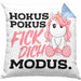 Lustige Ich Hasse Menschen Kissen mit Füllung 40x40 Mit Spruch Einhorn Geschenk Mama Freundin Kollegin Geschenkidee Arbeit Frauen (Grau) Blau Trendation