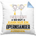 Opernsänger Geschenk Kissen mit Füllung 40x40 So Gut Kann Nur Ein Opernsänger Aussehen Geschenkidee (Grau) Blau Trendation