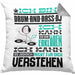 Drum-and-Bass-DJ Geschenk Kissen mit Füllung 40x40 Lustige Geschenkdiee für einen Drum-and-Bass-DJ Geburtstag Ich Bin Drum-and-Bass-DJ Ich Kann Es Dir Erklären Aber Nicht Für Dich Verstehen (Grau) Grau Trendation