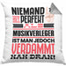 Musikverleger Geschenk Kissen mit Füllung 40x40 Lustige Geschenkidee für Musikverleger Geburtstag Niemand Ist Perfekt Aber Als Musikverleger Ist Man Nah Dran (Grau) Grau Trendation