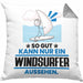 Windsurfer Geschenk Kissen mit Füllung 40x40 So Gut Kann Nur Ein Windsurfer Aussehen Geschenkidee (Grau) Grau Trendation