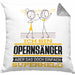Opernsänger Geschenk Kissen mit Füllung 40x40 Ich Bin Opernsänger Aber Sag Doch Einfach Superheld Lustige Geschenkdiee für Opernsänger (Grau) Grau Trendation