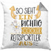 Reitsportler Kissen mit Füllung 40x40 So Sieht Ein Richtig Cooler Reitsportler Aus Geschenk Lustiger Spruch Geschenkidee (Grau) Grau Trendation