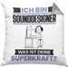 Sounddesigner Kissen mit Füllung 40x40 Geschenk für Sounddesigner Geburtstag Lustiger Spruch Was Ist Deine Superkraft (Grau) Grau Trendation