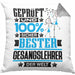 Gesangslehrer Geschenk Lustiger Spruch für Gesangslehrer Geschenkidee Bester Gesangslehrer Der WeltKissen mit Füllung 40x40 (Grau) Grau Trendation