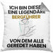 Bergführer Geschenk Kissen mit Füllung 40x40 Lustige Geschenkidee Geburtstag für Bergführer Ich Bin Dieser Legendäre Bergführer Von Dem Alle Geredet Haben (Grau) Grau Trendation