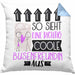 Busenfreundin Geschenk Kissen mit Füllung 40x40 Lustig Geschenkidee für Busenfreundin Geburtstag So Sieht Eine Richtig Coole Busenfreundin Aus Frauen Spruch (Grau) Blau Trendation