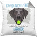 Labrador Besitzer Kissen mit Füllung 40x40 Geschenk Lustiger Spruch Geschenkidee Besitzerin Ich Bin Nicht toll Aber Mein Labrador Ist Es (Grau) Grau Trendation