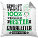 Chorleiter Geschenk Lustiger Spruch für Chorleiter Geschenkidee Bester Chorleiter Der WeltKissen mit Füllung 40x40 (Grau) Grau Trendation