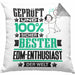 EDM-Enthusiast Geschenk Lustiger Spruch für EDM-Enthusiast Geschenkidee Bester EDM-Enthusiast Der WeltKissen mit Füllung 40x40 (Grau) Grau Trendation
