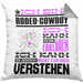 Rodeo-Cowboy Geschenk Kaffee-Kissen mit Füllung 40x40 Geschenkidee für Rodeo-Cowboy Ich Bin Rodeo-Cowboy Ich Kann Es Dir Erklären Jedoch Nicht Für Dich Verstehen Spruch Lustig (Grau) Grau Trendation