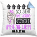 Ingenieurin Geschenk Kissen mit Füllung 40x40 Lustig Geschenkidee für Ingenieurin Geburtstag So Sieht Eine Richtig Coole Ingenieurin Aus Frauen Spruch (Grau) Blau Trendation