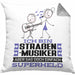 Straßenmusiker Geschenk Kissen mit Füllung 40x40 Ich Bin Straßenmusiker Aber Sag Doch Einfach Superheld Lustige Geschenkdiee für Straßenmusiker (Grau) Grau Trendation