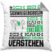 Schwiegercousin Geschenk Kaffee-Kissen mit Füllung 40x40 Geschenkidee für Schwiegercousin Ich Bin Schwiegercousin Ich Kann Es Dir Erklären Jedoch Nicht Für Dich Verstehen Spruch Lustig (Grau) Grau Trendation