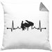 Piano-Spieler Kissen mit Füllung 40x40 Geschenk Klavier Geschenkidee Flügel Musiker Klavier Klavier-Spieler Herzschlag (Grau) Grau Trendation