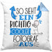 Fotograf Kissen mit Füllung 40x40 Geschenk So Sieht Ein RIchtig Cooler Fotograf Aus Geschenkidee Lustiger Spruch Geburtstag (Grau) Blau Trendation