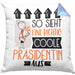 Präsidentin Geschenk Kissen mit Füllung 40x40 Lustig Geschenkidee für Präsidentin Geburtstag So Sieht Eine Richtig Coole Präsidentin Aus Frauen Spruch (Grau) Blau Trendation