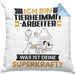 Tierheimmitarbeiter Kissen mit Füllung 40x40 Geschenk für Tierheimmitarbeiter Geburtstag Lustiger Spruch Was Ist Deine Superkraft (Grau) Blau Trendation