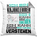 Kajaklehrer Geschenk Kaffee-Kissen mit Füllung 40x40 Geschenkidee für Kajaklehrer Ich Bin Kajaklehrer Ich Kann Es Dir Erklären Jedoch Nicht Für Dich Verstehen Spruch Lustig (Grau) Grau Trendation