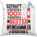 Weinsammler Geschenk Lustiger Spruch für Weinsammler Geschenkidee Bester Weinsammler Der WeltKissen mit Füllung 40x40 (Grau) Blau Trendation
