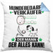Hundebedarfsverkäufer Kissen mit Füllung 40x40 Geschenk für Hundebedarfsverkäufer Der Mann Der Alles Kann Geschenkidee zum Geburtstag (Grau) Blau Trendation