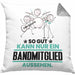 Bandmitglied Geschenk Kissen mit Füllung 40x40 So Gut Kann Nur Ein Bandmitglied Aussehen Geschenkidee (Grau) Grau Trendation