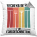 Rechenzentrum für Forgeschrittene Kissen mit Füllung 40x40 Gschenk Gärtner, Hobbygärtner Geschenkidee Lustiger Spruch Häferl (Grau) Grau Trendation