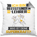 Reitstundenlehrer Kissen mit Füllung 40x40 Geschenk für Reitstundenlehrer Geburtstag Lustiger Spruch Was Ist Deine Superkraft (Grau) Grau Trendation
