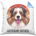 Australian Shepherd Besitzer Kissen mit Füllung 40x40 Geschenk Lustiger Spruch Geschenkidee Australian Shepherd Mama Papa (Grau) Blau Trendation