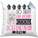 Golfpartnerin Geschenk Kissen mit Füllung 40x40 Lustig Geschenkidee für Golfpartnerin Geburtstag So Sieht Eine Richtig Coole Golfpartnerin Aus Frauen Spruch Golf Golferin (Grau) Blau Trendation