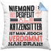 Katzensitter Geschenk Kissen mit Füllung 40x40 Lustige Geschenkidee für Katzensitter Geburtstag Niemand Ist Perfekt Aber Als Katzensitter Ist Man Nah Dran (Grau) Blau Trendation