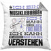 Musikliebhaber Geschenk Kaffee-Kissen mit Füllung 40x40 Geschenkidee für Musikliebhaber Ich Bin Musikliebhaber Ich Kann Es Dir Erklären Jedoch Nicht Für Dich Verstehen Spruch Lustig (Grau) Grau Trendation
