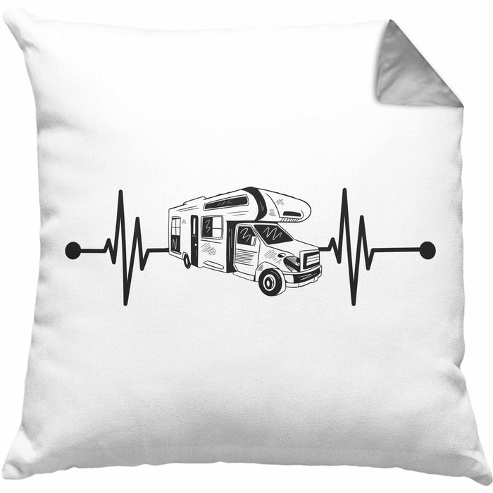 Herzschlag Wohnwagen Wohnmobil Kissen mit Füllung 40x40 Geschenk Camper Wohnmobilfahrer Geschenkidee Lustig — TrendationStore