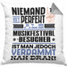 Musikfestival-Besucher Geschenk Kissen mit Füllung 40x40 Lustige Geschenkidee für Musikfestival-Besucher Geburtstag Niemand Ist Perfekt Aber Als Musikfestival-Besucher Ist Man Nah Dran (Grau) Grau Trendation