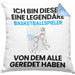 Basketballspieler Geschenk Kissen mit Füllung 40x40 Lustige Geschenkidee Geburtstag für Basketballspieler Ich Bin Dieser Legendäre Basketballspieler Von Dem Alle Geredet Haben (Grau) Blau Trendation