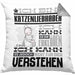 Katzenliebhaber Geschenk Kaffee-Kissen mit Füllung 40x40 Geschenkidee für Katzenliebhaber Ich Bin Katzenliebhaber Ich Kann Es Dir Erklären Jedoch Nicht Für Dich Verstehen Spruch Lustig (Grau) Grau Trendation