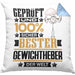 Gewichtheber Geschenk Lustiger Spruch für Gewichtheber Geschenkidee Bester Gewichtheber Der WeltKissen mit Füllung 40x40 (Grau) Blau Trendation