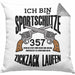 Lustige Schießen-Kissen mit Füllung 40x40 für Sportschützen Geschenk (Grau) Grau Trendation