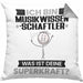 Musikwissenschaftler Kissen mit Füllung 40x40 Geschenk für Musikwissenschaftler Geburtstag Lustiger Spruch Was Ist Deine Superkraft (Grau) Grau Trendation